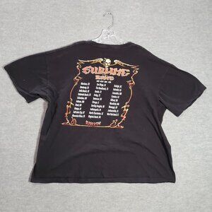 Sublime with Rome Men Shirt 2XL Black 2023 Summer‎ Time Graphic Print Crew Neck